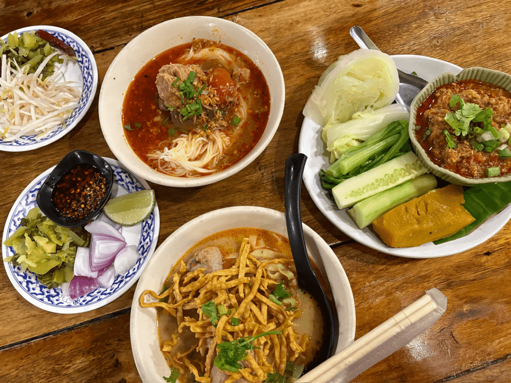 Huen Muen Jaiの料理