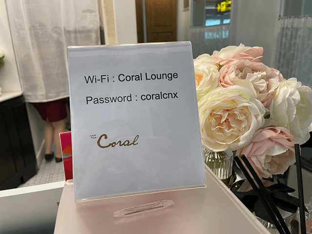 The Coral Executive LoungeのWi-Fi