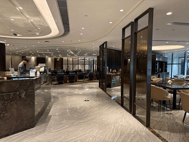 広州premium loungeの内装
