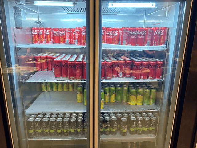 チャンギ空港Plaza Premium Loungeのソフトドリンク