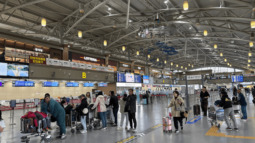 金海空港の風景