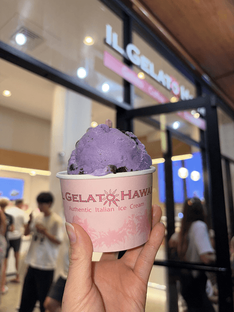 Il Gelato Waikiki の鮮やかなジェラート