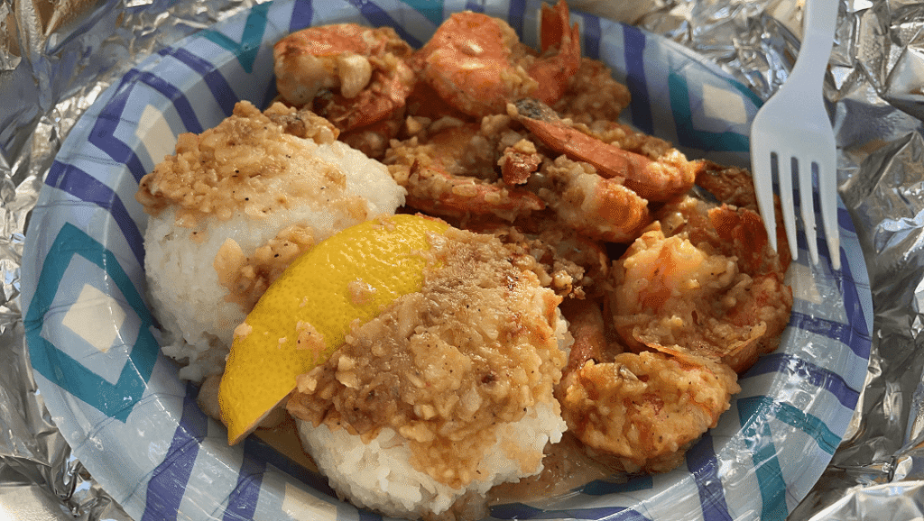 Giovanni's Shrimp Truckのガーリックシュリンプ