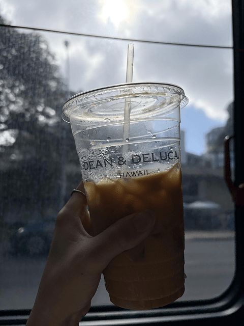 DEAN & DELUCA Hawaii のアイスコーヒー